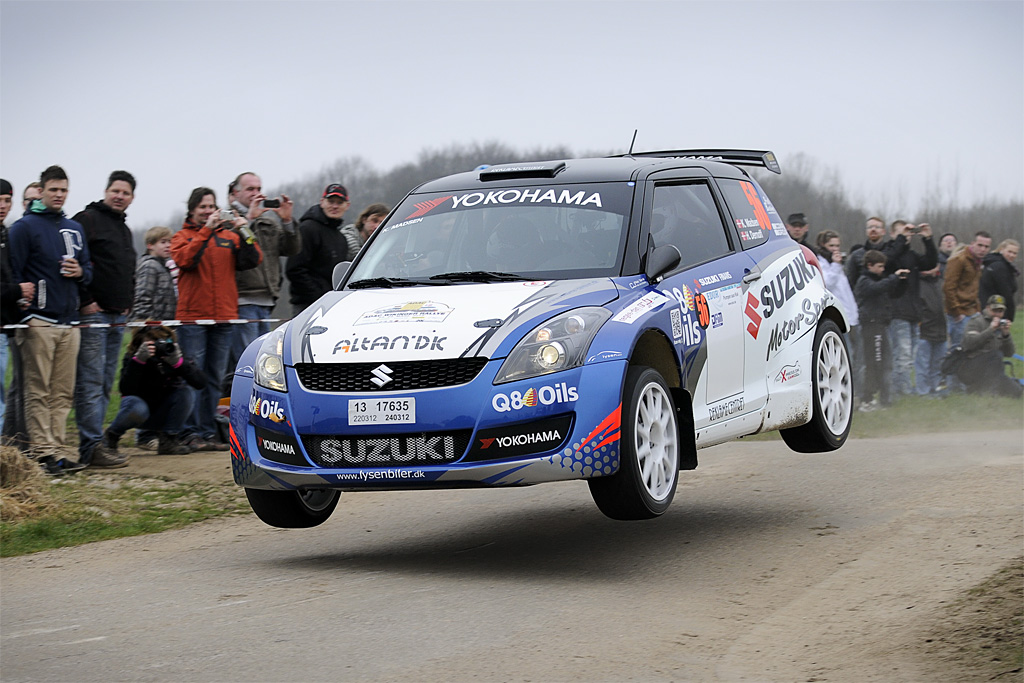 Kenneth Madsen og Henrik Dernoff håber at springe tilbage på førstepladsen
(Foto: rallyfotografen.dk)